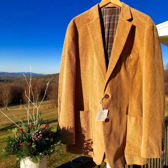 Brooks Brothers Other - Brooks Brothers NWT Tan Corduroy Sport Coat, 46L